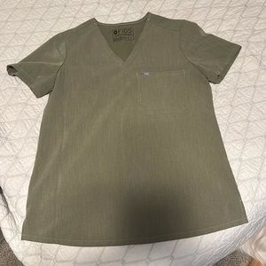 Figs Catarina small scrub Top - Heather Olive